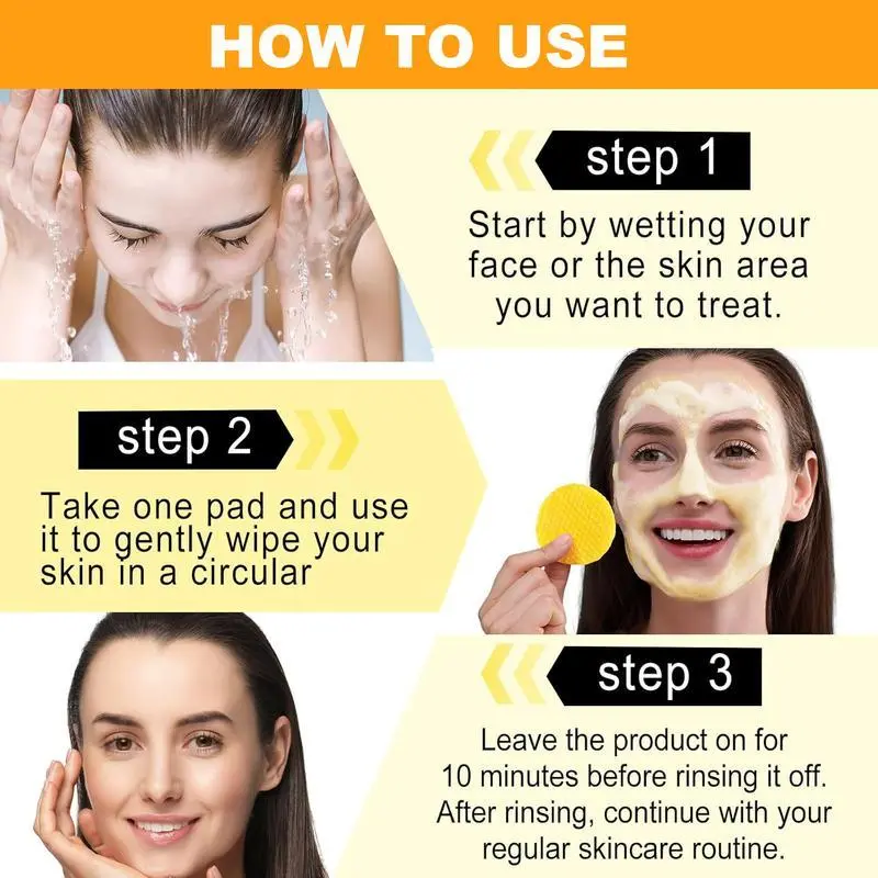 Turmeric & Kojic Acid Cleansing Pads - 20pcs🟡