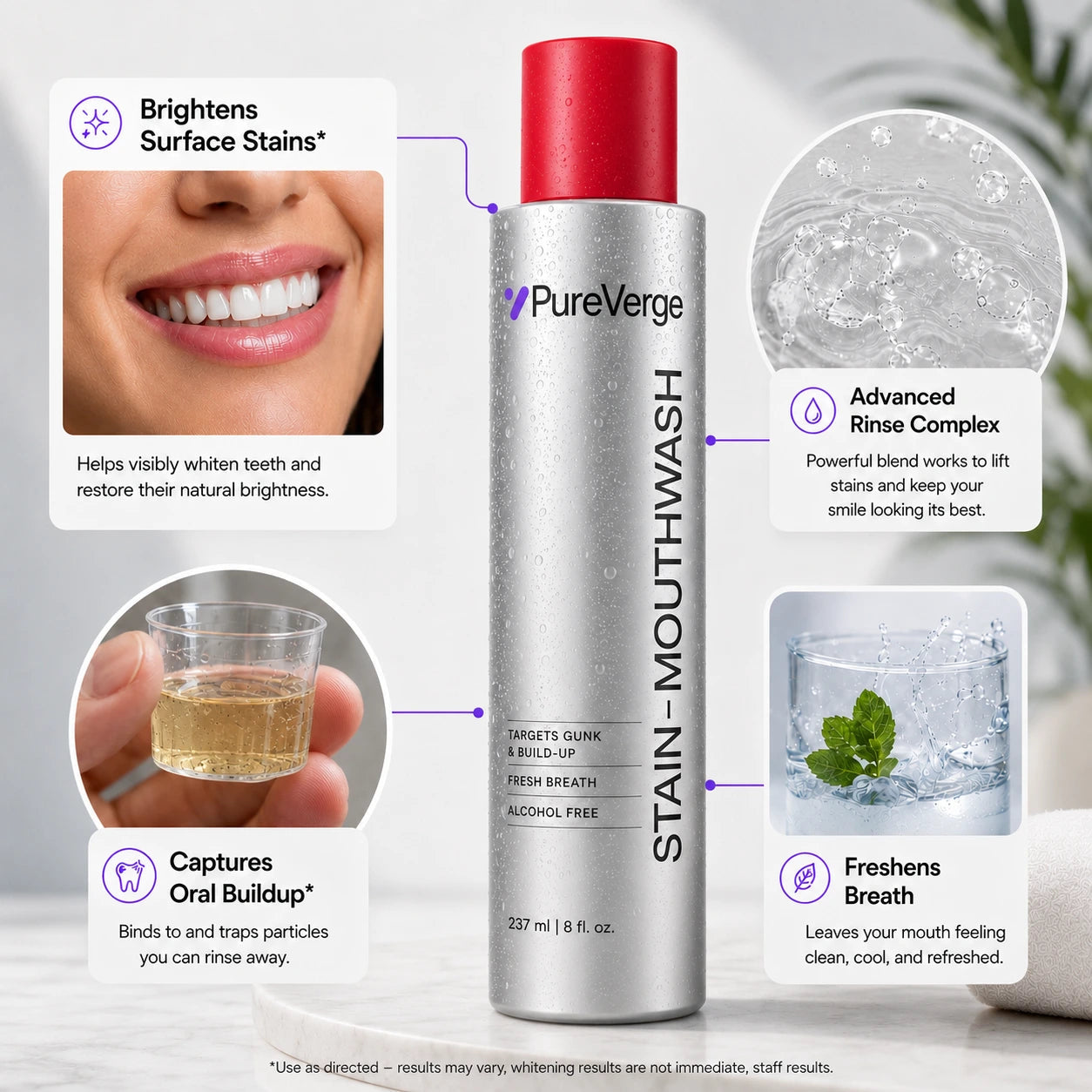 PureVerge® Stain Whitening Mouthwash