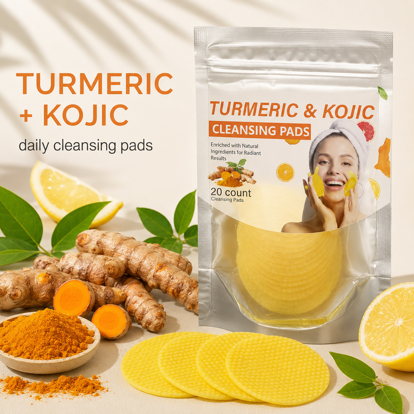 Turmeric & Kojic Acid Cleansing Pads - 20pcs🟡