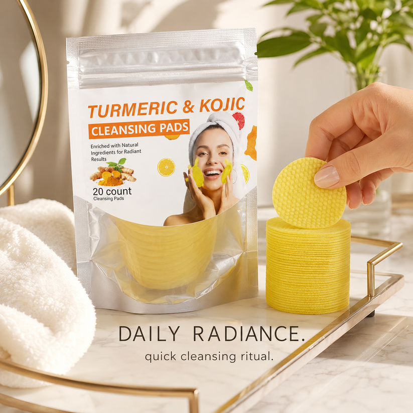Turmeric & Kojic Acid Cleansing Pads - 20pcs🟡