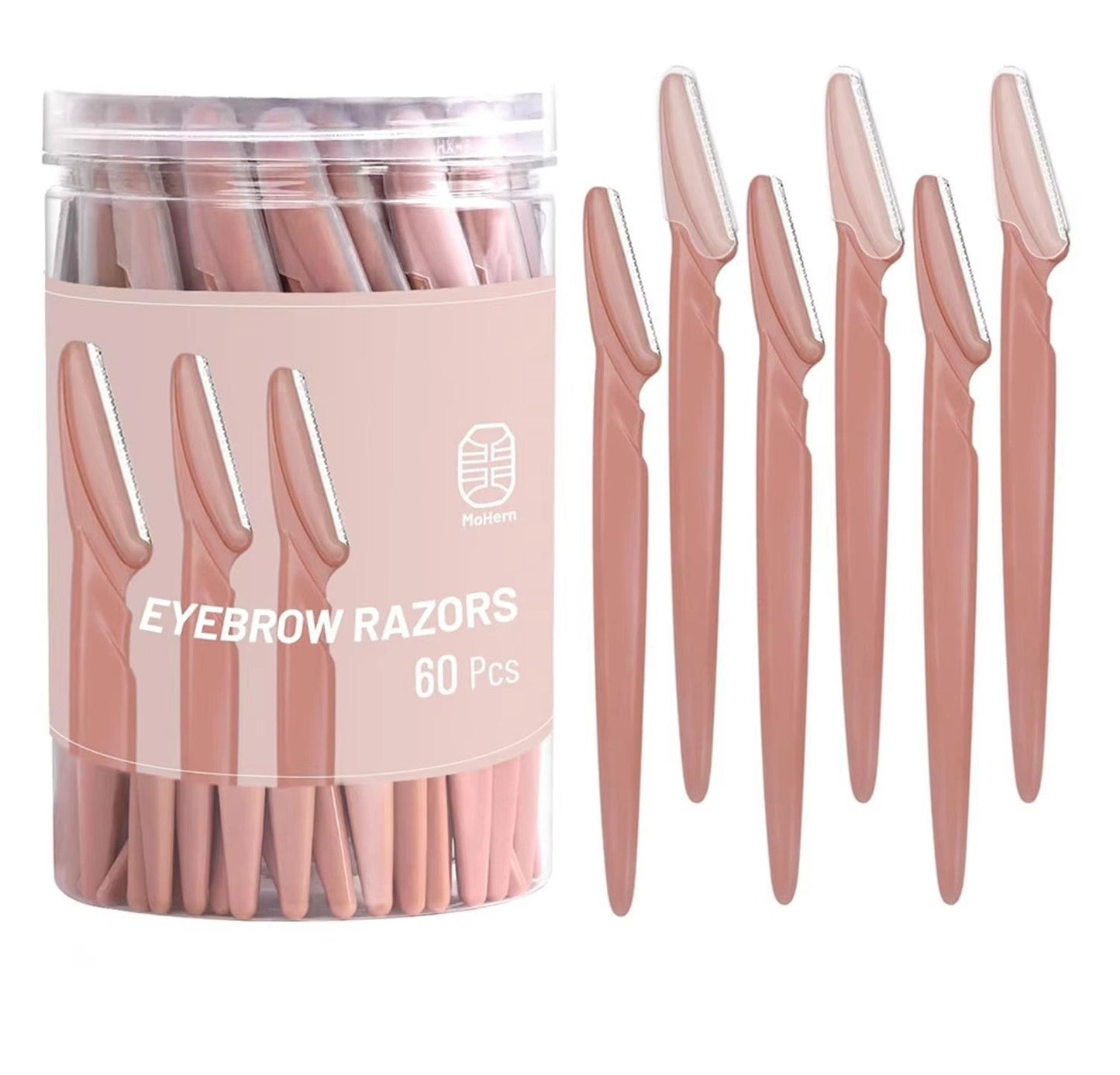 Eyebrow Trimmer 30/40/66PCS Brown Eyebrow Razor Safe