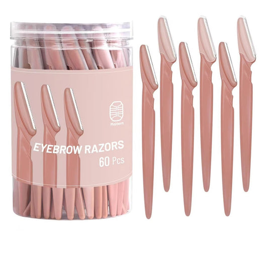Eyebrow Trimmer 30/40/66PCS Brown Eyebrow Razor Safe
