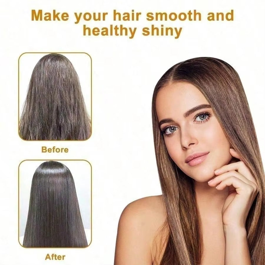 Electric Hair Straightening Brush — 2-in-1 Styling Comb