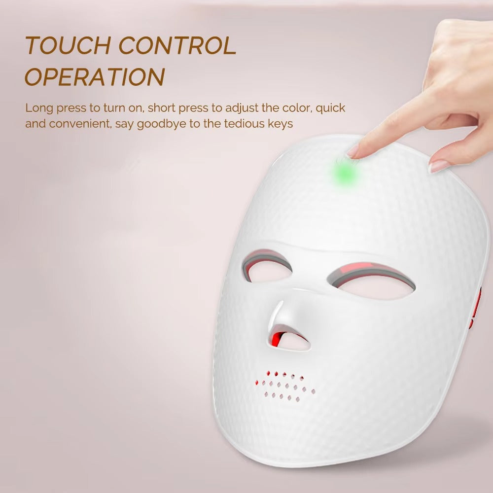 Wireless LED Mask 7 Color LED Face Mask Photon Skin Firming Anti Aging Rejuvenation