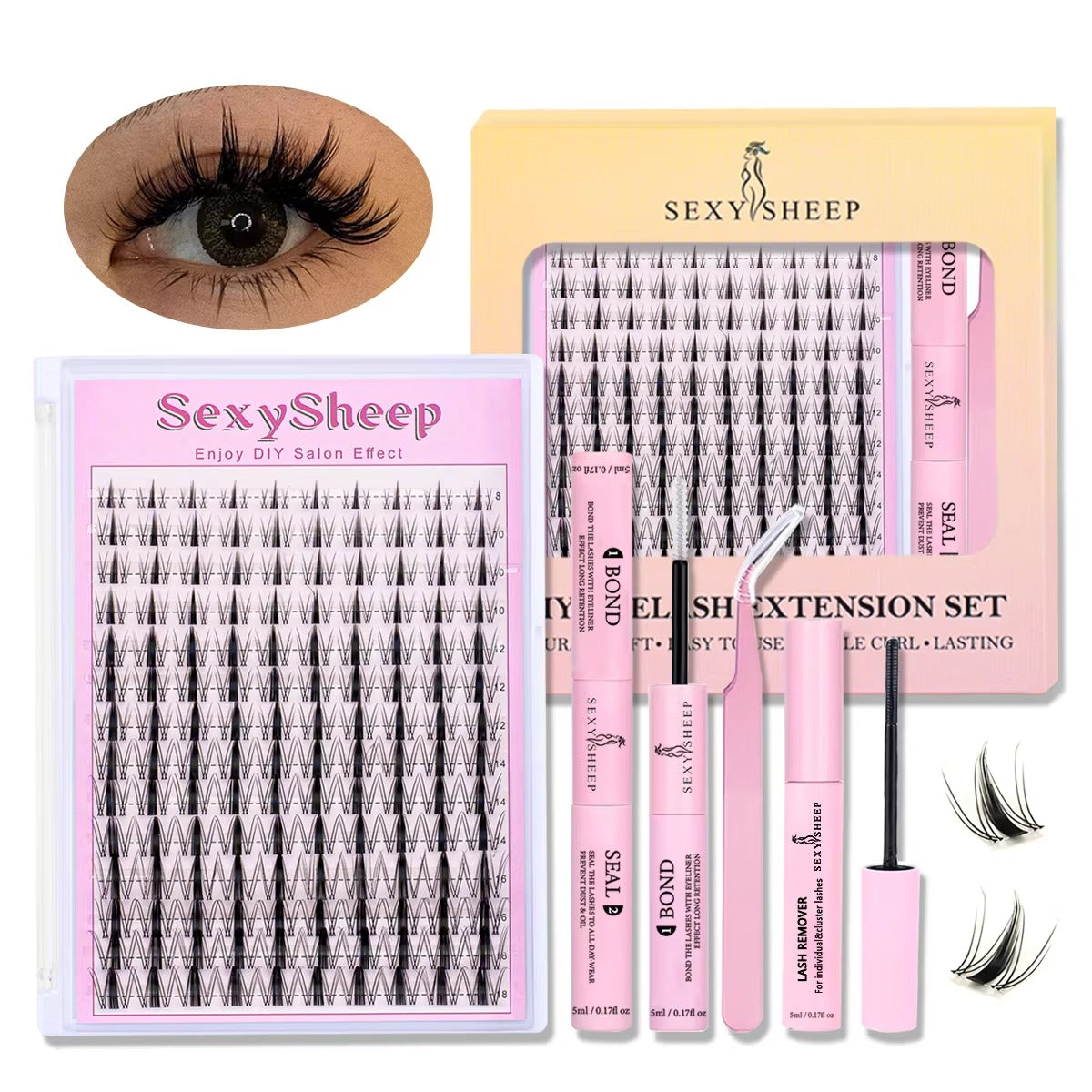 DIY Cluster Lash Extension Kit