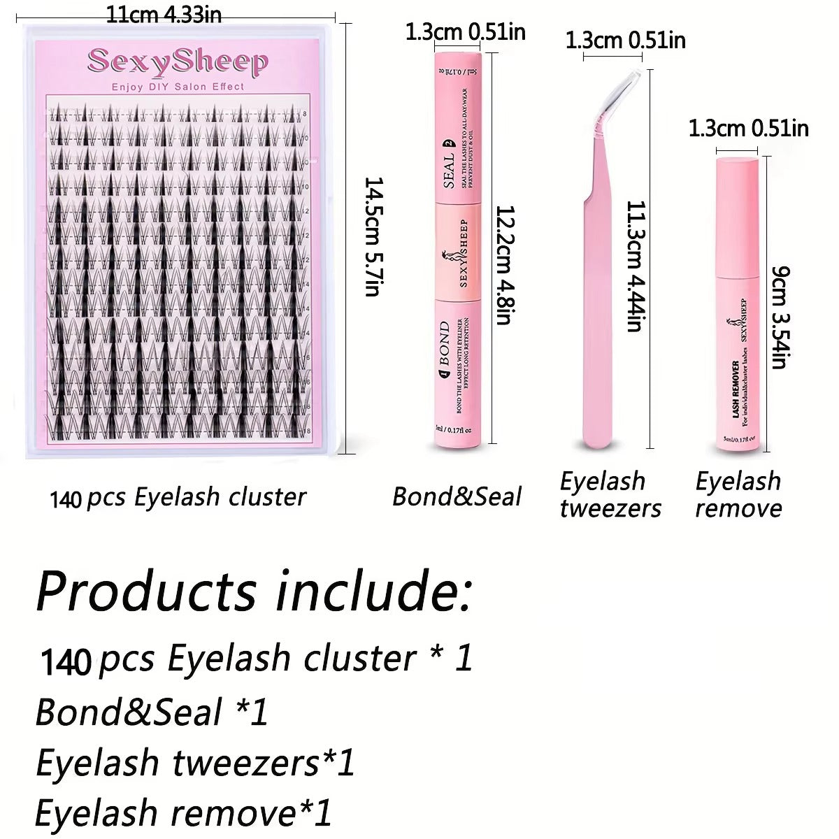 DIY Cluster Lash Extension Kit
