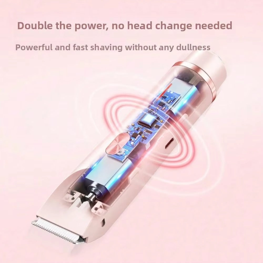 Dual-Head Electric Eyebrow Trimmer – USB Rechargeable Precision Facial Hair Remover